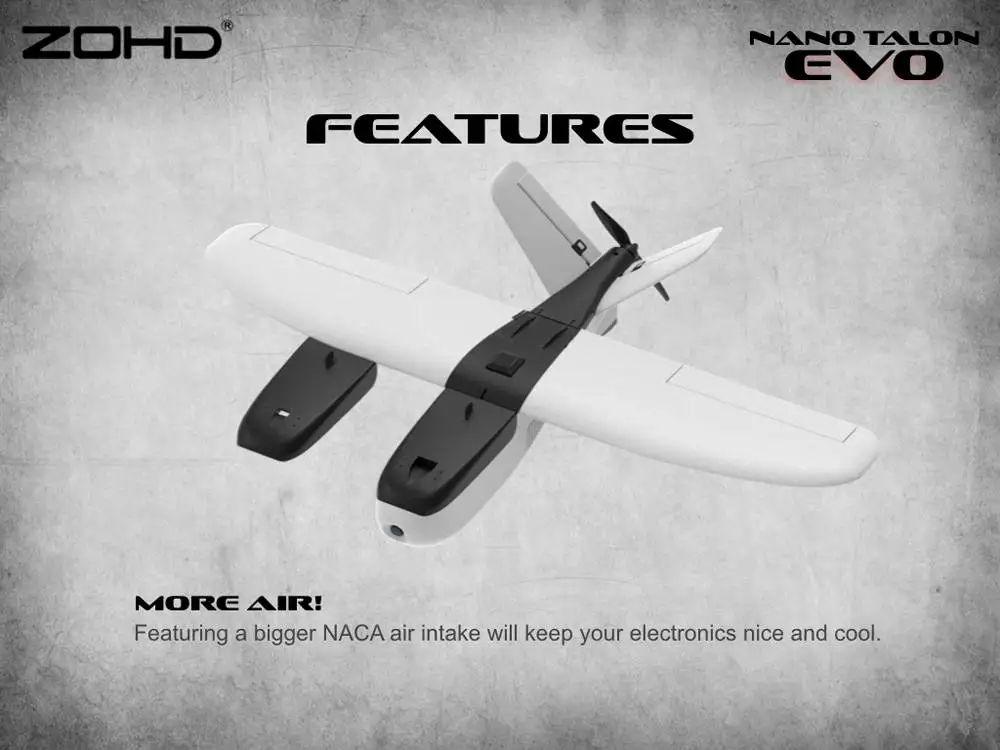 ZOHD Talon EVO 860 мм размах крыльев AIO V-Tail EPP FPV крыло RC самолет PNP/С FPV готов Лидер продаж