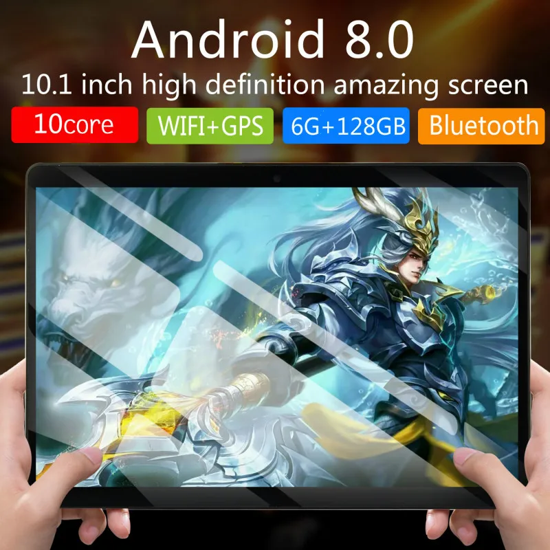 

6+128GB 10 inch tablet PC 4G Android 8.0 10 Core Super tablets Ram 6GB Rom128GB WiFi GPS 10.1 tablet IPS Dual SIM GPS