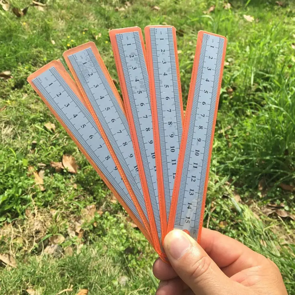 Stainless Steel Ruler Double Side Stainless Steel Straight Ruler Metric Rule Precision Measuring Tool 15cm/6 inch 30cm/12 inch School Office Supplies