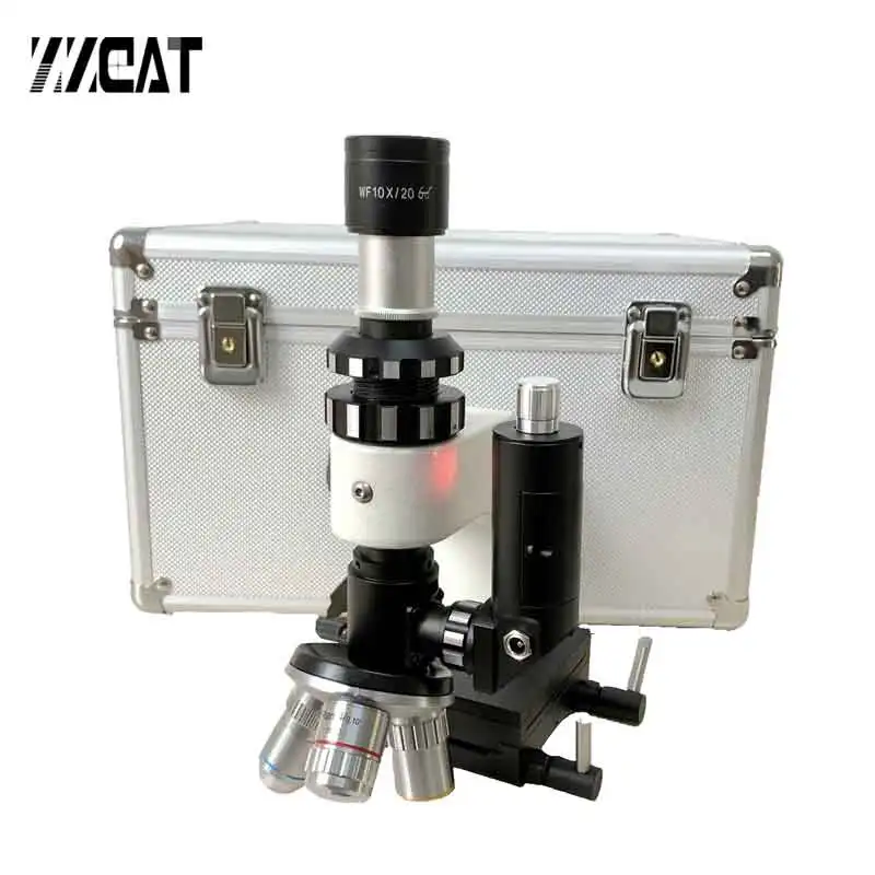 Multi Objective Polarizing Metallographic Microscope Hand Held Portable Metallurgical Microscope for Metal Alloys Appraisal