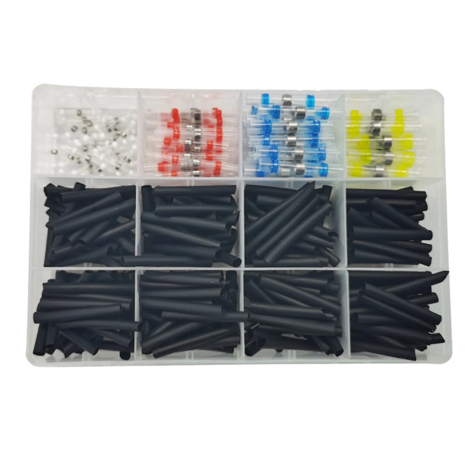 350pcs Heat Shrinkable Solder Ring Wiring Terminals Connection Terminal