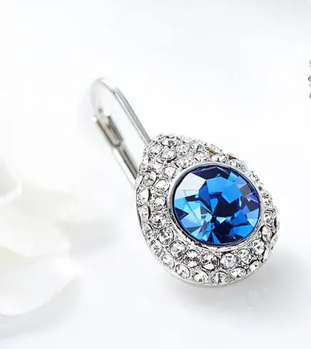 

UXN159 Gift temperament studs with Zircon Earrings S925 Silver Earrings