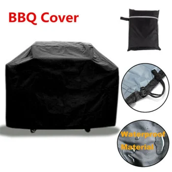 

Spot Large Black Heavy Duty BBQ Cover Waterproof Barbecue Patio Grill Protector QP2