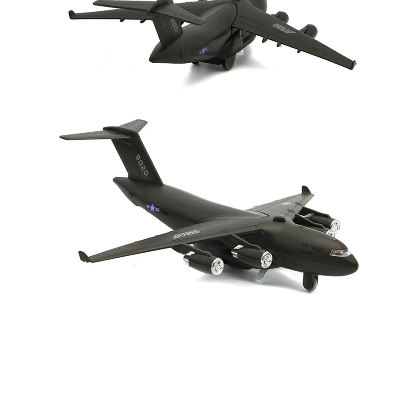 

Alloy Sound And Light Warrior Airplane Military Model C17 Overlord Transport Fighter Plane Children Plane Toy Wholesale