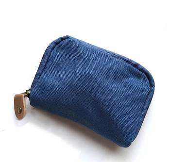 

DIY Creative Purse Handmade Exquisite Car Key Multifunctional Bag Cute Simple Coin Bag Zipper Canvas Denim Mini Purse Unisex