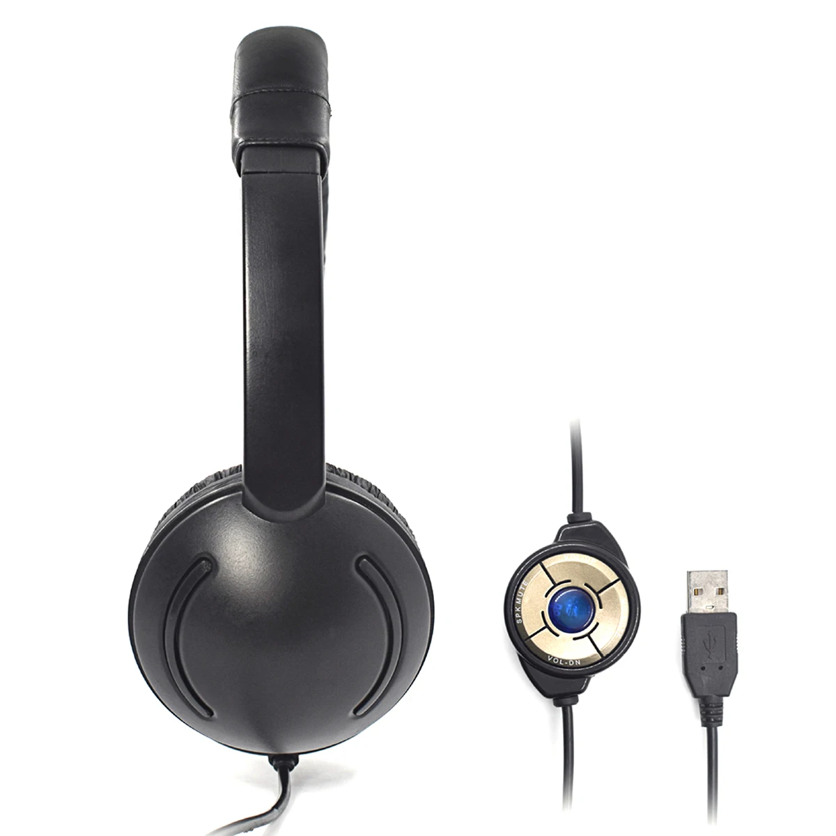 USB Headset with Noise Canceling Microphone for Call Center Computer Headphone with Mic Portable Audio Video Supplies
