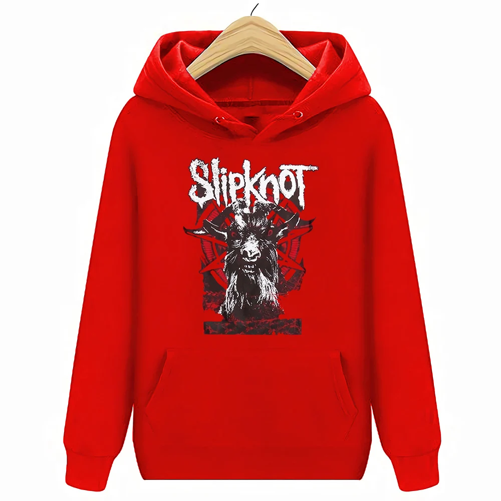 Slipknot IOWA, толстовки с капюшоном из козьей шерсти, новые аутентичные и лицензионные толстовки с капюшоном спереди и сзади, Новинка - Цвет: Красный