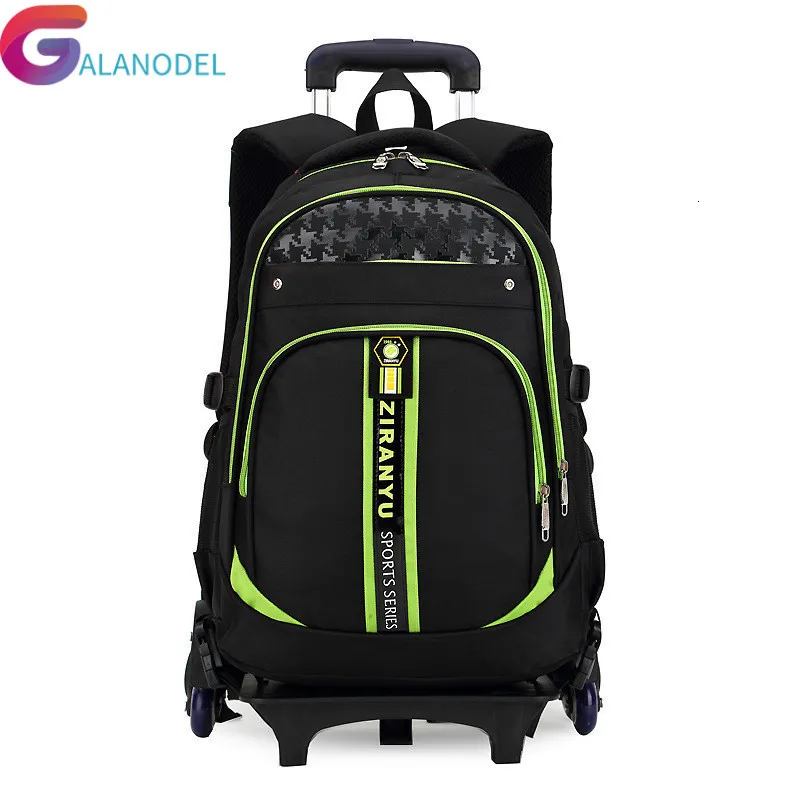 

Trolley wheels Removable 6 school Backpack Children school bags Boys Kids Can climb stairs Wheeled Schoolbag Mochilas Escolares