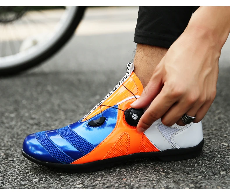 Tide Speed Lacing Professional Cycling Shoes Men Women Bicycle Sneakers Breathable Light Road Bike Shoes Outdoor Lovers