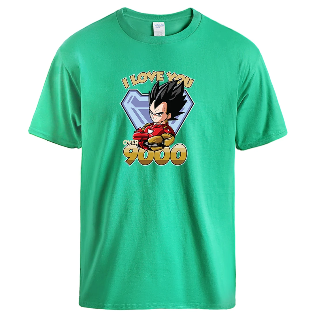 

Mens Tshirts Japan Anime I Love You Over 9000 Tops Summer Harajuku 2020 T Shirt Short Sleeve T-shirts Leisure Fashion Clothes