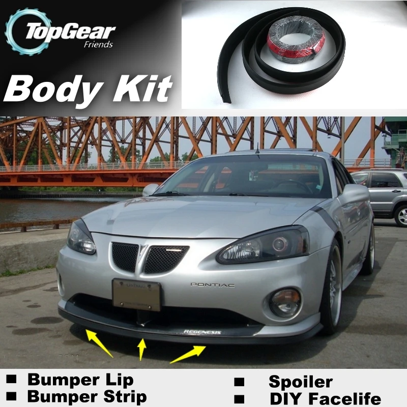 Дефлектор губ для бампера Pontiac Grand Prix юбка переднего спойлера ДЛЯ TopGear Friends
