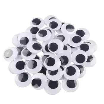 

30/100pcs Plastic Fake Moving Eyes DIY Self-adhesive Toy Animal Eyes Supply