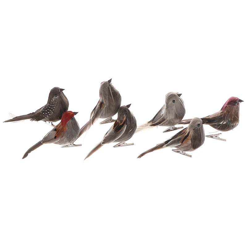 1PC Vivid Simulation Birds Artificia Birds Emulation Decoration Foam Vividly Feather Mini Tit Craft Bird Model Sparrow NEW