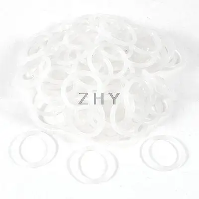 

100 Pcs 30mm x 2.5mm Rubber Sealing Washers Oil Filter O Rings Clear White
