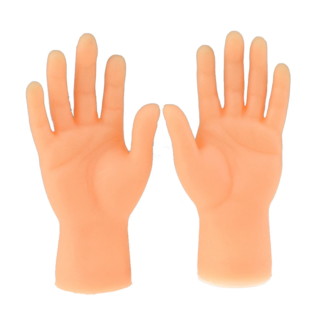 2Pcs Funny Simulation Left Right Mini Hands Finger Sleeve Puppets Children Toy New