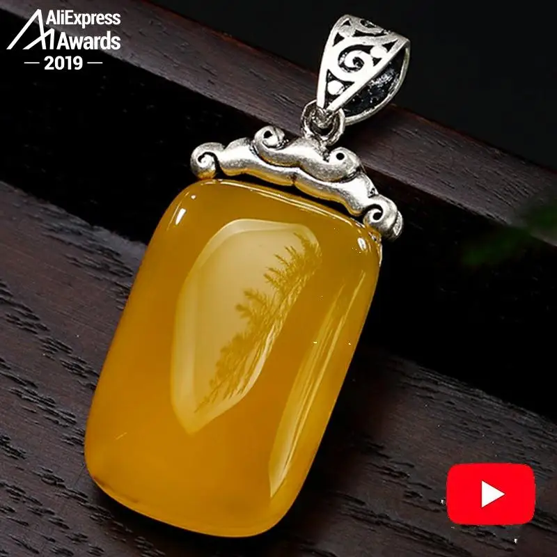 Кулоны из серебра 925 пробы без подделки с кулоном израиля янтарного лотоса |