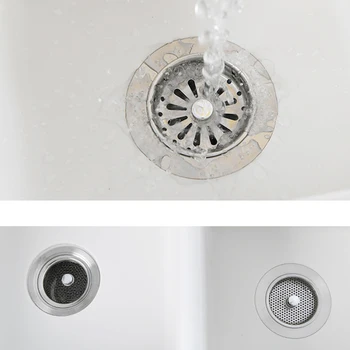 

Stainless Steel Kitchen Sinks Strainer Drain Hole Filter Trap Metal Sink Strainer Bath Sink Drain Hair Catcher Cleaning Tool