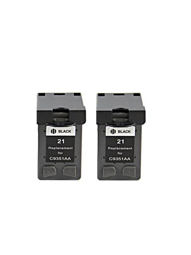 2x черные чернильные картриджи совместимые с 21 21XL D2360 D2460 F370 e185 F2120 принтером|cartridge