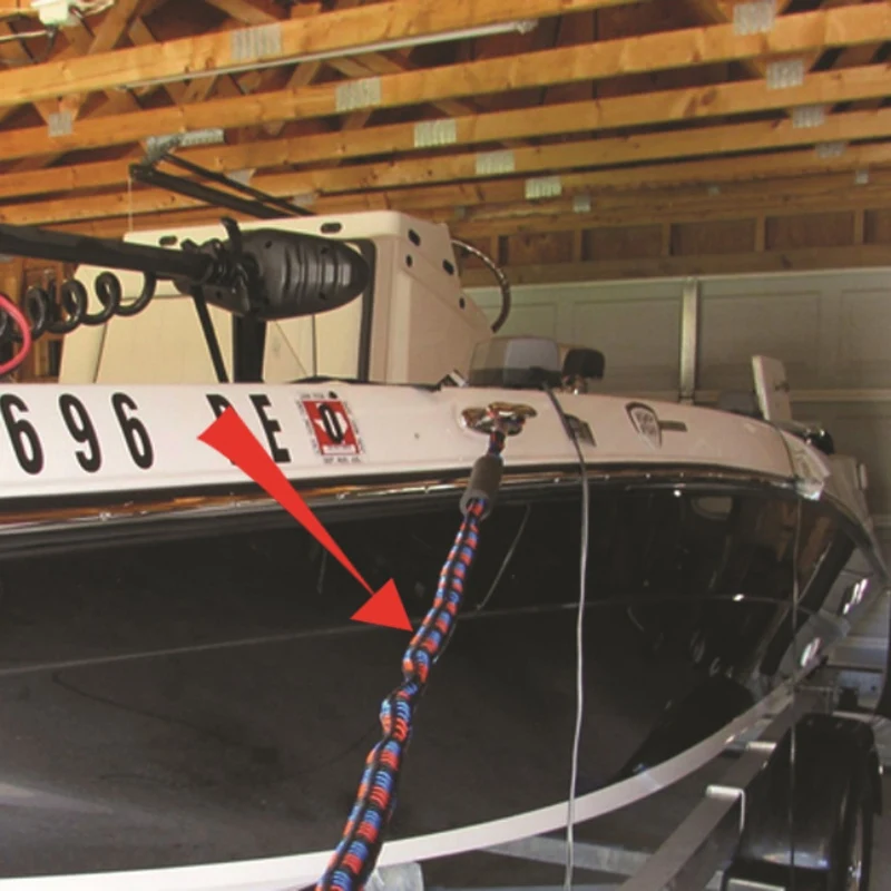 Швартовный канат для лодок растягивающийся легкий высокопрочный УФ-защита Прочный долговечный швартовочный якорь линии каяк аксессуары 1