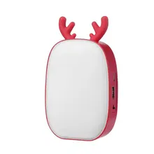 Горячая Распродажа, креативный милый Регулируемый сенсорный светильник для зарядки с ушками оленя, Дополнительный внешний аккумулятор, рождественский подарок, ночной Светильник