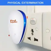 Ultrasonic Mosquito Repellent Ultrasonic Pest Repeller Insect Spider Multi-Functional 2020 Upgraded Rodent Anti-Mosquito Device lp 03 multi function ultrasonic mosquito pest repeller white 2 flat pin plug