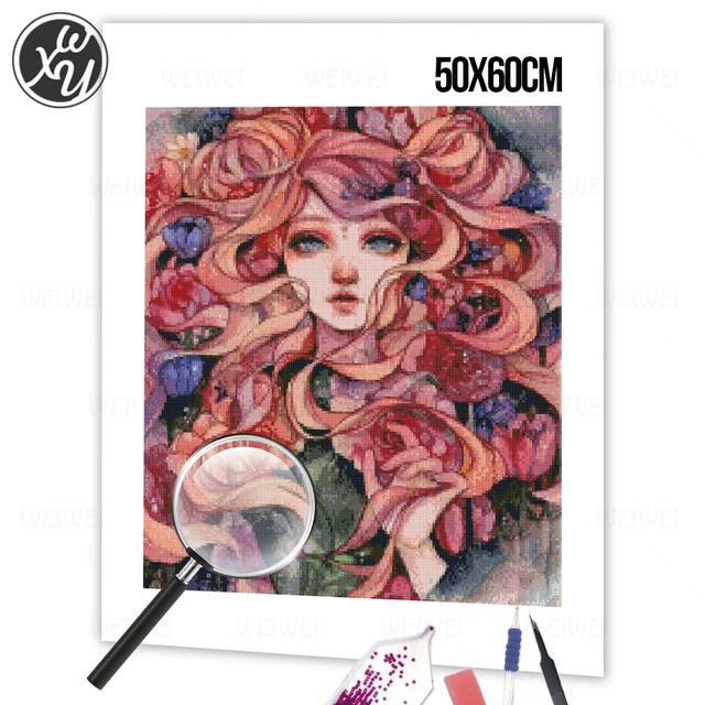 5D Diamond Portrait Cartoon Diamond Art 4