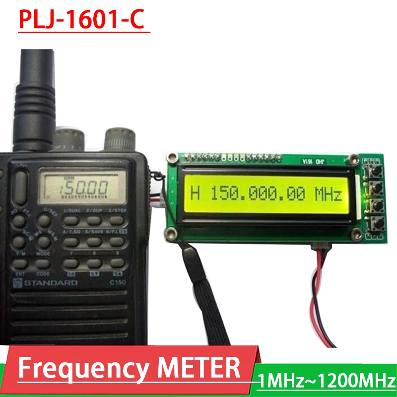 0.1MHz-1200MHz RF Signal Frequency Counter Cymometer for Ham Radio Green 