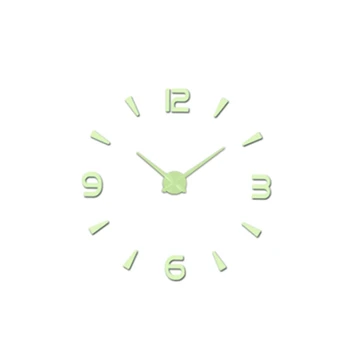 

Wall Clock Modern Design Watch Digital Large Big 3D Diy Home Decor Luminous Luminova Mirror Sticker Fashion