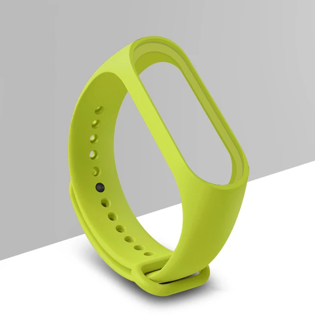 Replacement Bracelet for Xiaomi Mi Band 3 4 5 Strap Silicone Wrist Strap for Mi Band 3 4 5 Wriststrap Wristband for Miband 3 4 5 Light Green