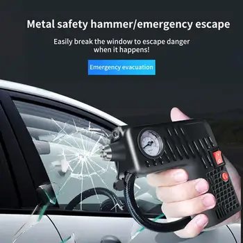 

AOZBZ Portable Electric Air Compressor Pump Car Air Pump Emergency Tool DC 12V 80W Tire Inflator For Car Motorcycles Bicycle