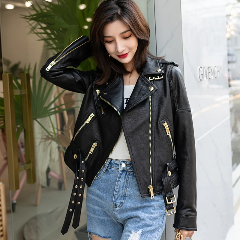 genuine sheepskin leather jacket for women (16)