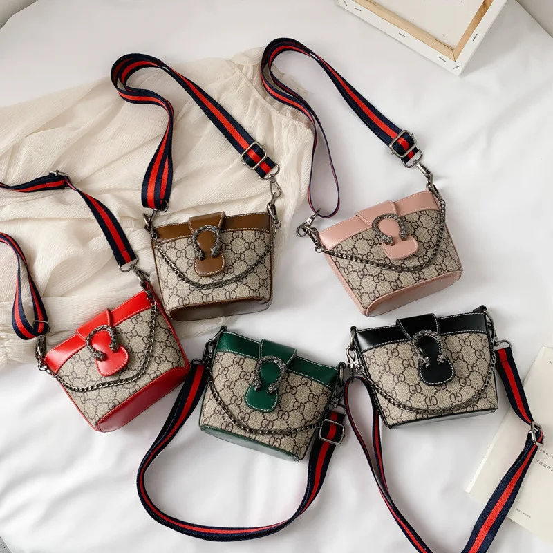 

2020 New Style Children's Bags Korean-style Dionysian Wide-Strap Men And Women Baby Crossbody Bag Versatile Accessories Bucket B