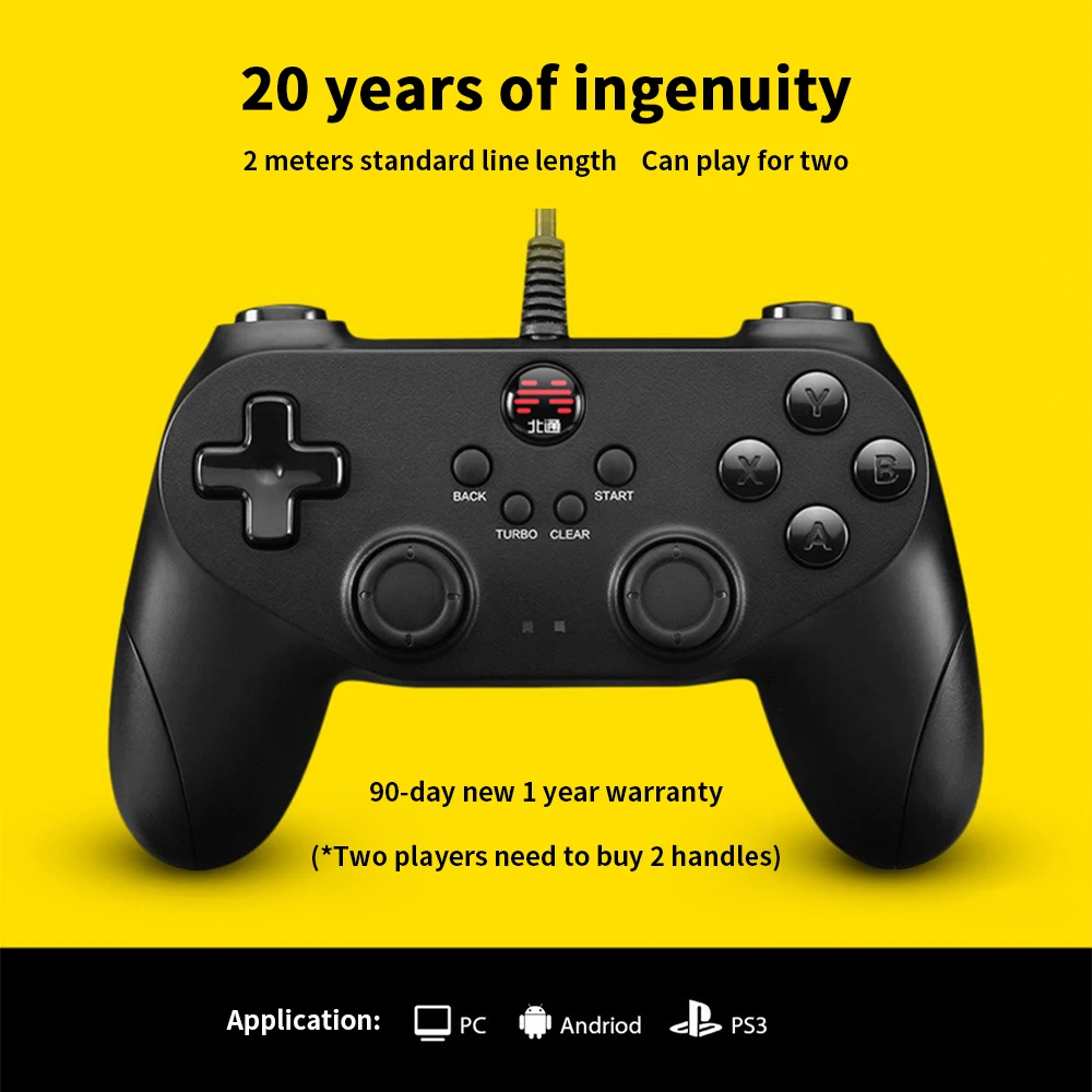 Betop Bat проводной ПК компьютер Ps3 Smart TV двойной игровой контроллер с Usb Rocker NBA2k18