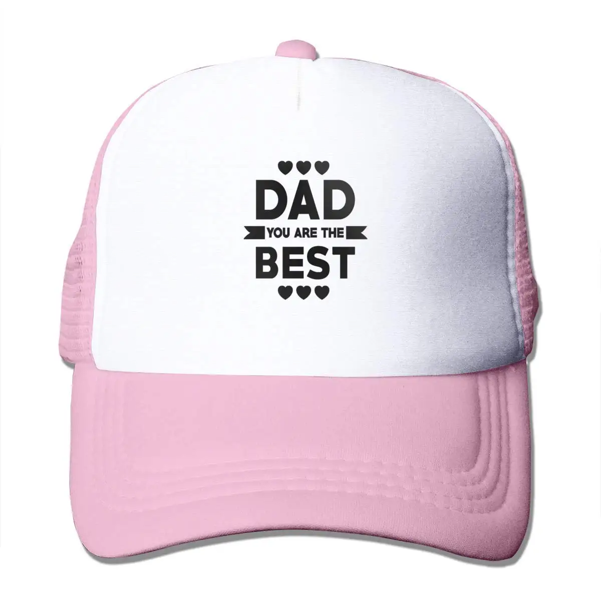 Папа вы лучшие сетчатые бейсболки унисекс Регулируемая Кепка В Стиле Дальнобойщика розовый