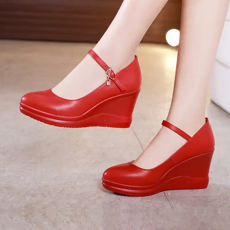 red wedding shoes wedges