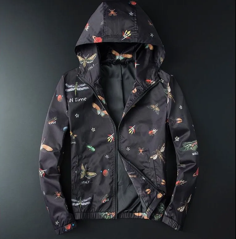 

New Men luxury Rib Sleeve Love Dragonfly butterfly cosmic Italy couple Baseball Coats & Jackets Abstract digital coat Motor #N19