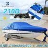 X AUTOHAUX 540/570/700x280/300CM 210D couverture de bateau remorquable imperméable pêche Ski basse hors-bord v-shape bleu couverture de bateau ► Photo 1/6