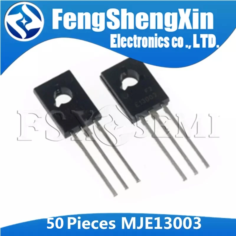 Transistor MJE13003 TO126 E13003 2 E13003 13003 TO 126, 50 unids/loteCircuitos integrados