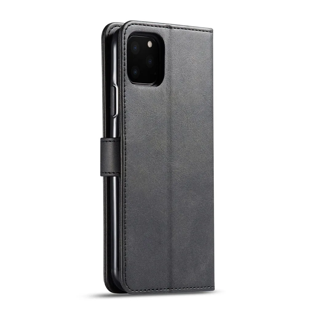 Роскошный кожаный чехол-бумажник с откидной крышкой для IPhone 11 Pro Max чехол с держателем для IPhone 11 Pro Max