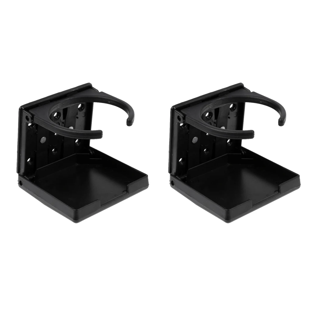 2 Pieces Folding Drink Cup Holder For Marine Boat/Yacht/Caravan/Car/Truck