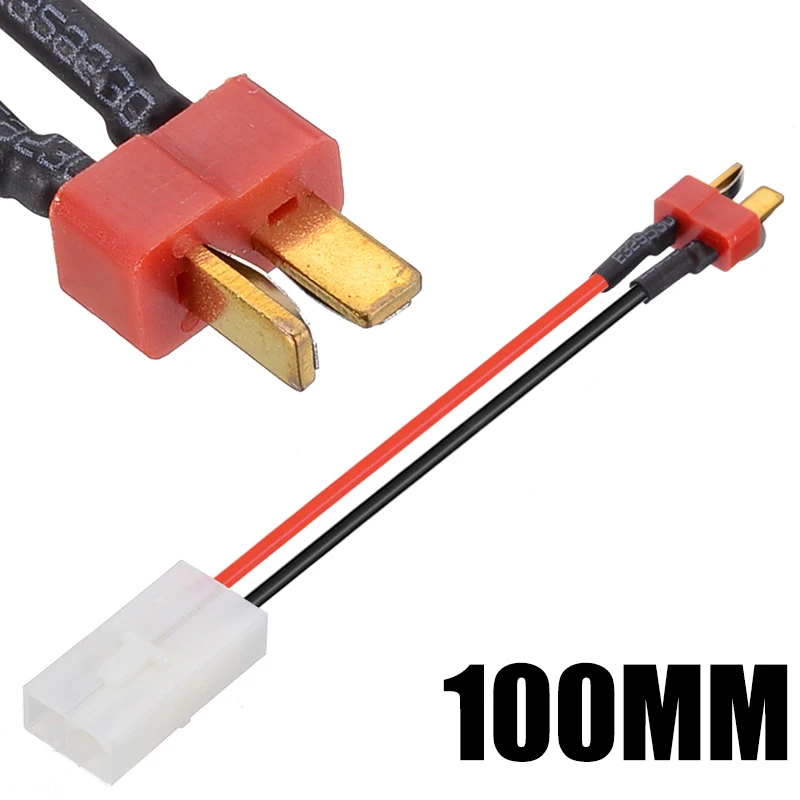1pcs 10cm Lithium Battery MaleT-plug to Female Connector Charging Head Connector RC Connector Cable RC Accessories