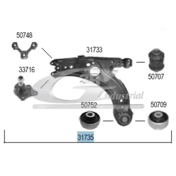 

ARMS SUSPENSION LEFT AUDI A3 1J0407151A