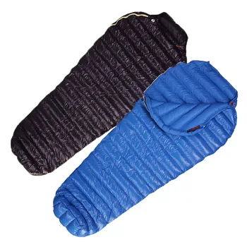 

UK AEGISMAX M2 Camping Ultra-Light Goose Down Mummy Sleeping Bag Blue/ Black