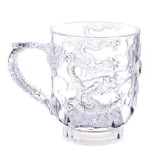 Красочная меняющая чашка светящееся освещение с водой чашки жидкая Индукционная кружка с подсветкой для вечерние свадебные встроенные кнопки батареи