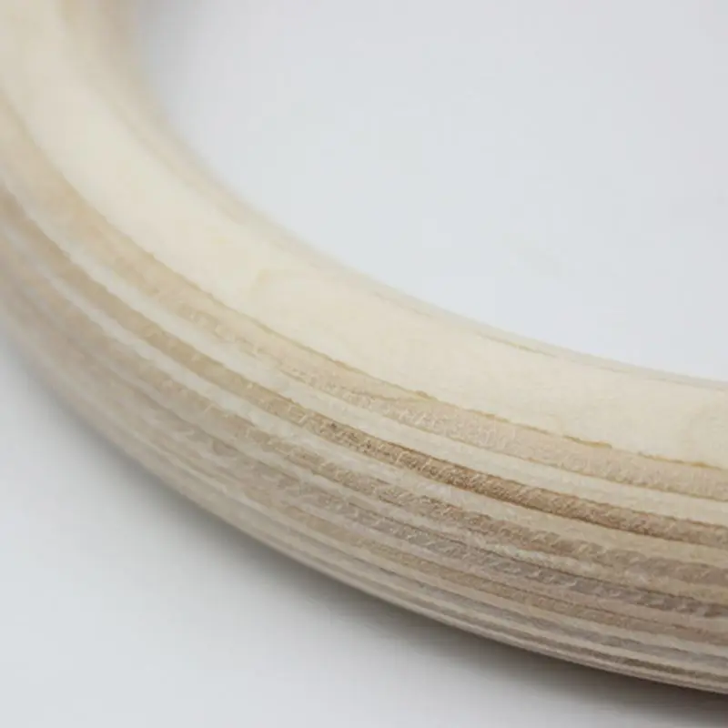 Portable 32mm Wood wooden ring kit Crossfit Gymnastics Rings Gym Shoulder Strength Home Fitness Training Equipment Y51D