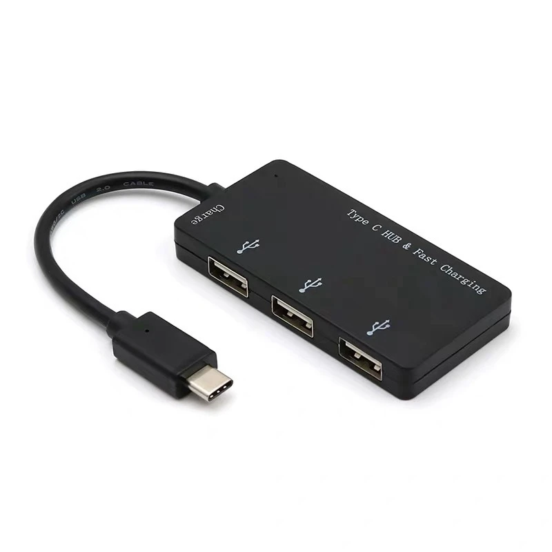 USB C адаптер сплиттер Type к 2 0 концентратор PD питания кабель usb хаб 3 порта для