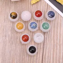 Натуральные полудрагоценные камни эфирное масло парфюмерная бутылка многоразового использования драгоценный камень ролик мяч E65B