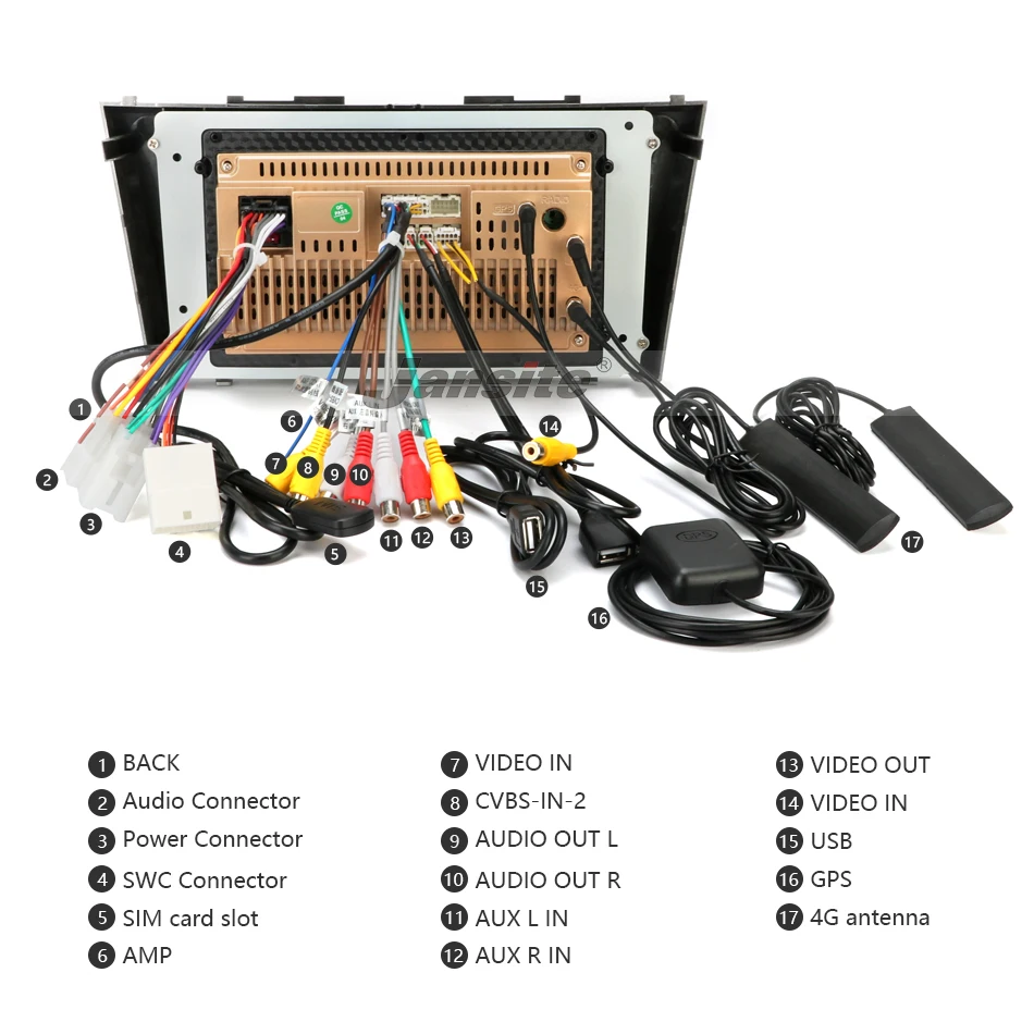Clearance Jansite 9" Car Multimedia Player for Camry 2007 2008 2009 2010 2011 TOYOTA IPS Car Radio 4G Android WIFI Navigation Bluetooth 19