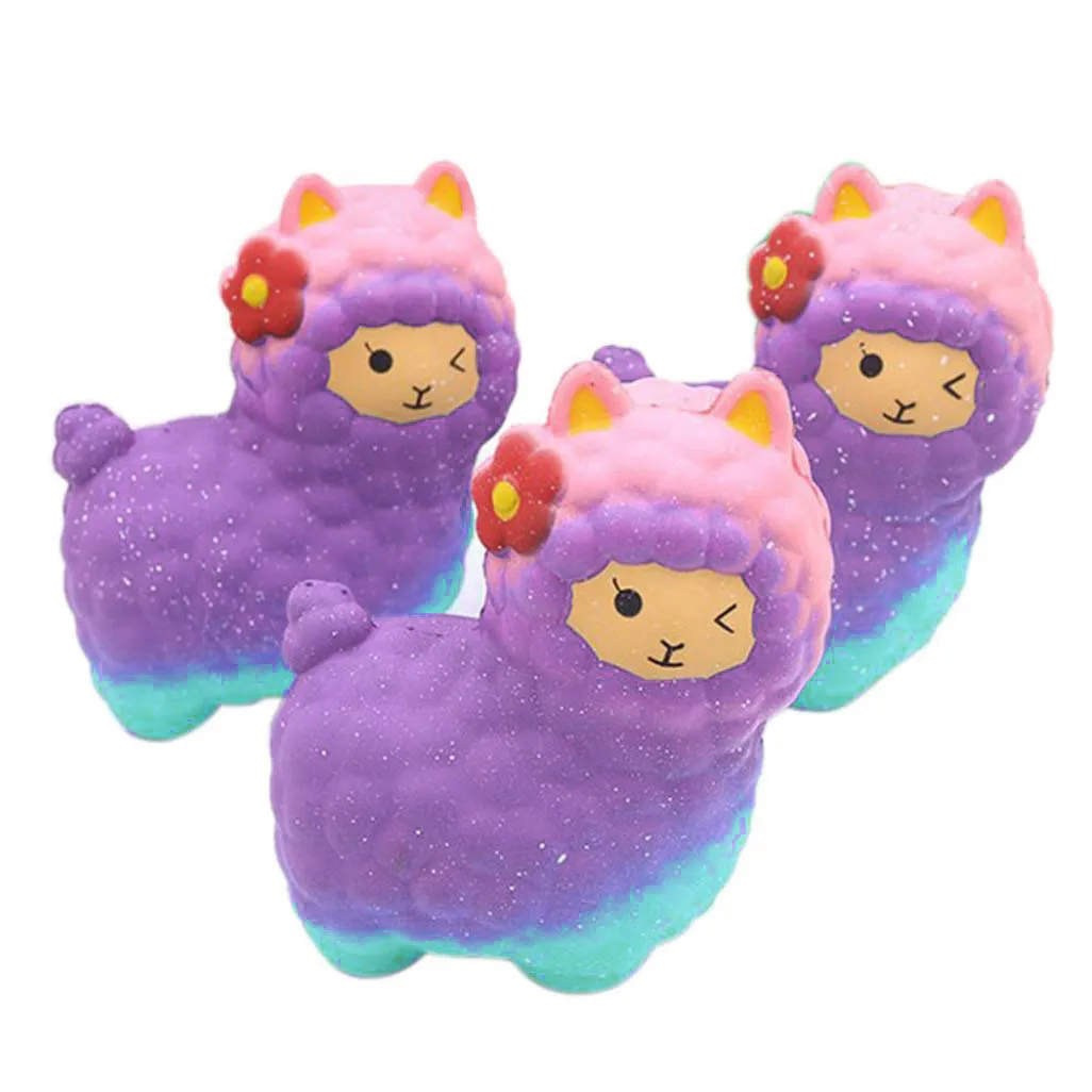Мягкие игрушки для детей Jumbo Sheep мягкая Милая Альпака имитация Звездная овечка супер медленно поднимающаяся ароматическая забавная игрушка для декомпрессии животных