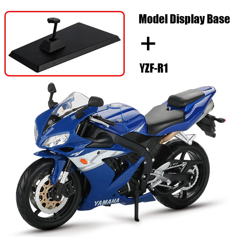 Maisto 1:12 сплав модель мотоцикла Игрушка Мотоцикл Ниндзя H2R CBR600RR YZF-R1 модели гоночных автомобилей Машинки Игрушки для детей - Цвет: YZF-R1 blue